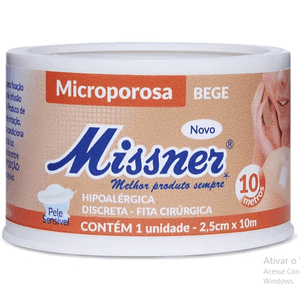 Fita Microporosa Missner Bege 2,5cmx10m