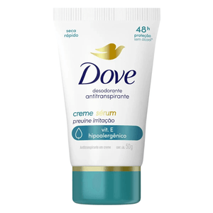 Desodorante Antitranspirante Dove Creme Sérum Previne Irritação 50g