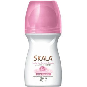 Desodorante Roll On Skala Rosas e Amêndoas com 60ml