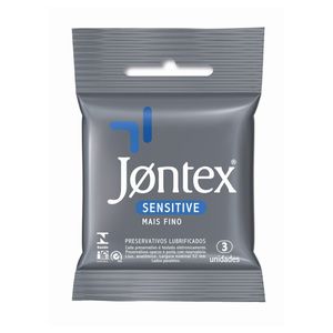 Preservativo Jontex Sensitive Display com 3 Unidades