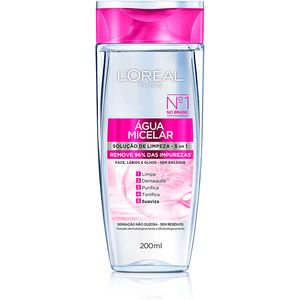 Água Micelar L'Oréal  Solução de Limpeza Facial 5 em 1 200ML