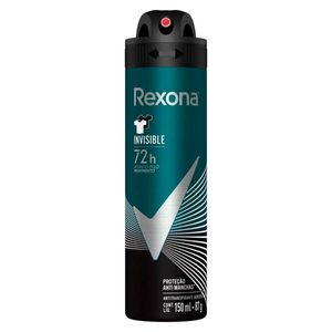 Desodorante Aerossol Rexona Masculino Invisible 150ML