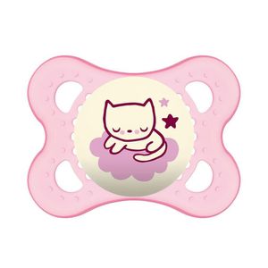 Chupeta Mam Original Night Tamanho 1 RN a 6 Meses Rosa (Diversas Estampas)