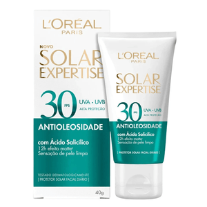 Protetor Solar Facial Antioliosidade FPS 30 L'Oreal Expertise Pele oleosa 40g