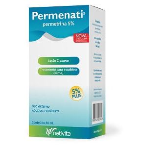 Permenati 5% 50Mg/Ml Loção Cremosa Dermatológico com 60ml