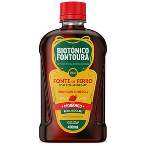 Biotonico Fontoura Morango Solucao Oral 400Ml