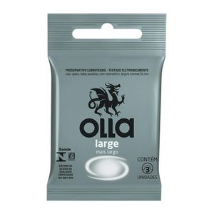 Preservativo Olla Large com 3 unidades