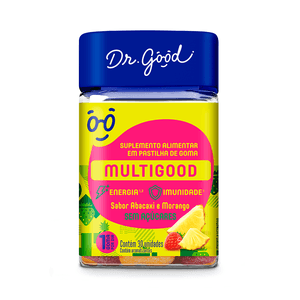 Suplemento Alimentar Dr. Good Multigood Abacaxi e Morango Com 30 Gomas