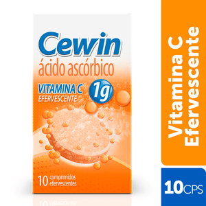 Vitamina C Efervescente Targifor Cewin 1g 10 Comprimidos
