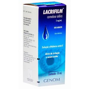 Lacrifilm Solução Oftálmica Colírio 5Mg/Ml 10Ml