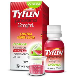 Tyflen Criança Paracetamol 32mg/ml Suspenção Oral 60ml