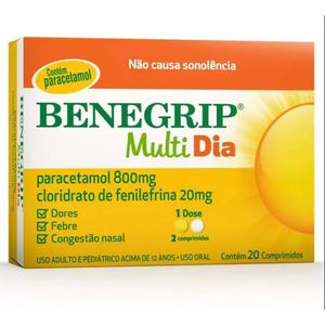 Benegrip Multi Dia com 20 Comprimidos Hypera