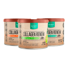 Kit com 3 latas de Collagen Renew