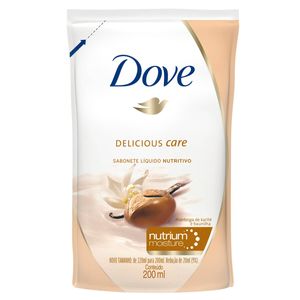 Sabonete Liquido Dove Delicious Care Karite Baunilha 200Ml