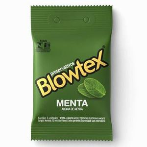 Preservativo Blowtex Aroma Menta com 3 unidades