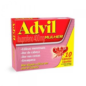 Analgésico Advil Mulher 400Mg 10 capsulas Líquidas