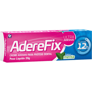 Aderefix Fixador Creme Sabor Menta 20g