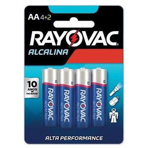 Pilha Rayovac Alcalina AA Pequena Azul 20866 1,5v Com 4 Unidades