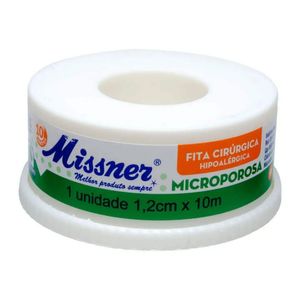 Esparadrapo Microporoso Missner Branco 1,2cmx10m