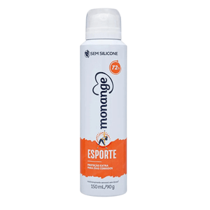 Desodorante Antitranspirante Aerosol Monange Esporte Feminino 72h 150ml