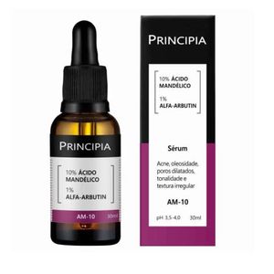 Sérum 10% Ácido Madélico + 1% Alfa-arbutin Principia Skincare AM-10 de 30ml