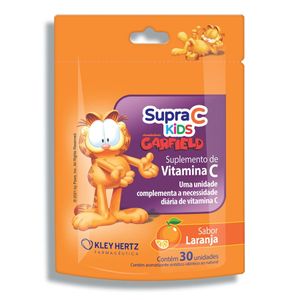 Supra C Kids Sabor Laranja Com 30 Gomas Mastigáveis Vitamina C