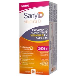 Vitamina D Sany D 2.000UI com 60 comprimidos