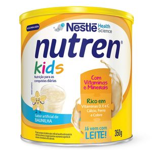Nutren Kids Sabor baunilha Lata  com 350G