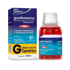 Guaifenesina Xarope Sabor Cereja 120ml Genérico Neo Química