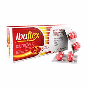 Ibuflex 400mg com 8 capsulas Líquidas
