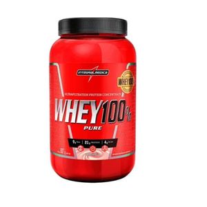 Whey Protein 100% Pure Sabor Morango IntergralMédica 907G