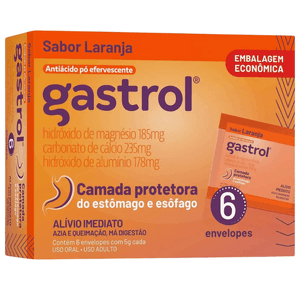 Gastrol Pó Efervescente Laranja 6 Sachês