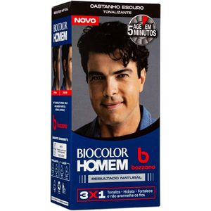 Tonalizante Bozzano Homem Cobertura Total Castanho Escuro