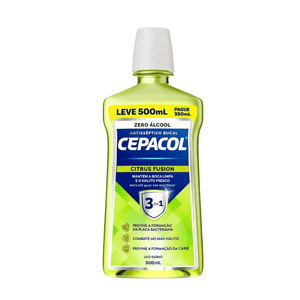 Enxaguante Antisséptico Bucal Cepacol Citrus Fusion Sem Álcool 500ml