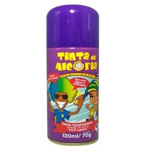 Hair Spray Tinta da Alegria Tintura Temporária cor Roxa