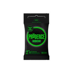 Preservativo Prudence Neon com 3 unidades