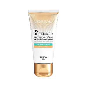 Protetor Solar Facial L'Oréal UV Defender Antioleosidade Cor Média FPS 60 40g