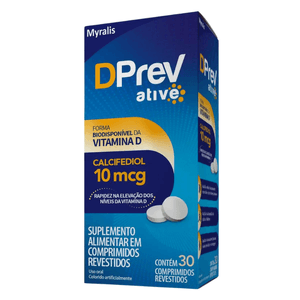 Vitamina D 10mcg DPrev Ative 30 comprimidos