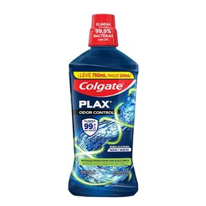 Enxaguante Bucal Colgate Plax Odor Control Sem Álcool 750ml