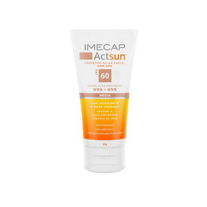 Protetor Solar Facial FPS 60 Imecap Actsun Pele mista 50g