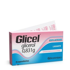 Supositório de Glicerina Glicel Lactante 6 unidades