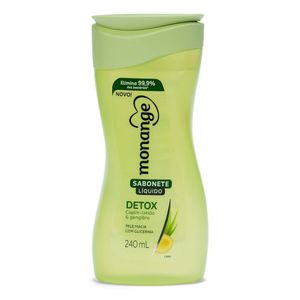 Sabonete Líquido Monange Detox 240ml