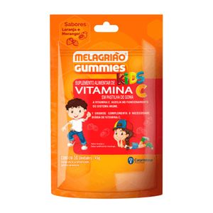 Melagrião Vitamina C Kids 30g Laranja+Morango