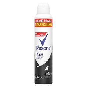 Desodorante Feminino Rexona Invisible Aerossol Antitranspirante 72h com 250ml