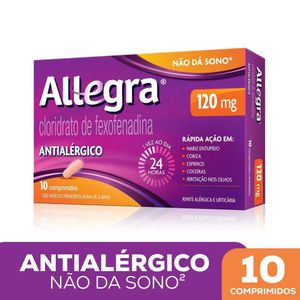 Antialérgico Allegra 120mg Com 10 Comprimidos