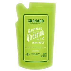 Sabonete Líquido Granado Refil Glicerina Erva-Doce 300ml