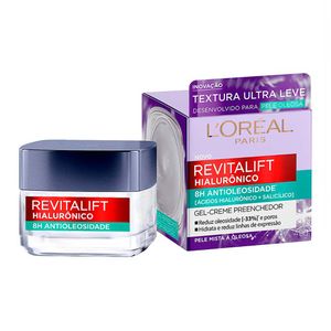 Gel Creme Hidratante Antioleosidade L'Oréal Paris Revitalift Hialurônico 49g