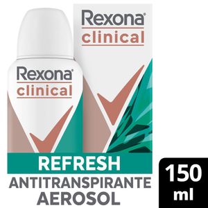 Desodorante Rexona Clinical Refresh Antitranspirante Aerosol Feminino 150ml