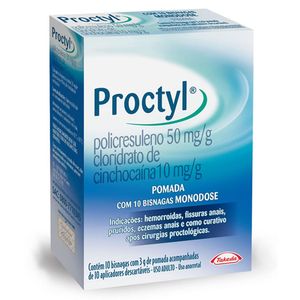 Proctyl 10Bg Pomada 3G 10 Aplicadores