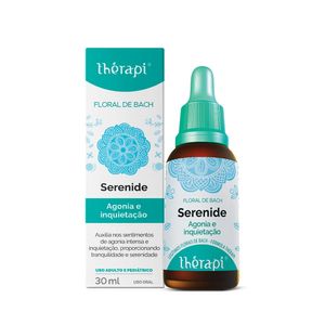 Floral de Bach Thérapi Serenide Agonia e Inquietação 30ml